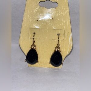 Elegant Black Teardrop Earrings